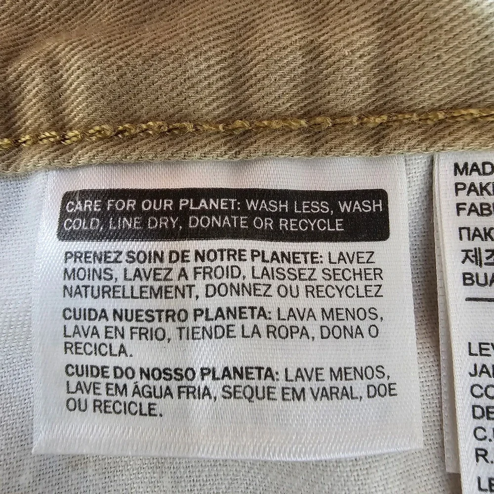 Levis 511‎ Slim Fit Khaki Tan Chino Pants Mens 34x30 51185-0044